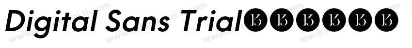 Digital Sans Trial字体转换